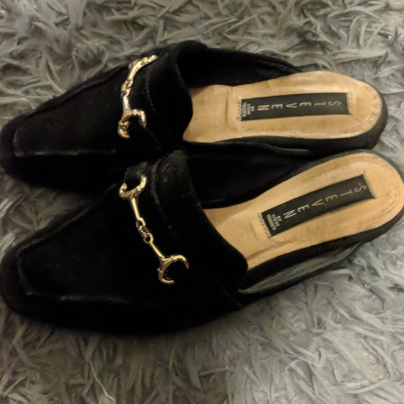 Black Steve Madden mule loafers - Picture 2 of 2